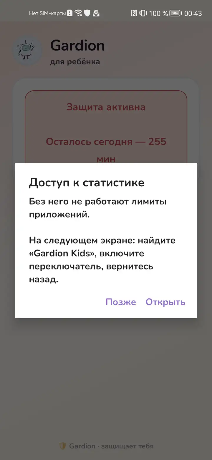 Объяснение доступа к статистике использования